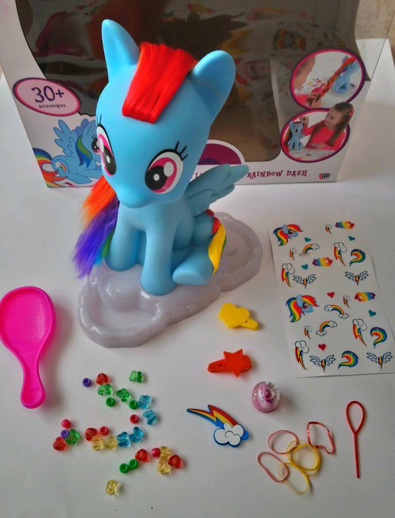 my little pony rainbow dash styling head